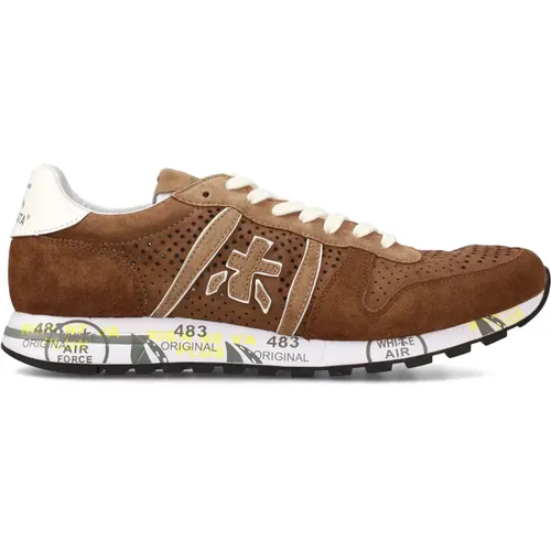 Perforated Suede Sneakers Eric , male, Sizes: 10 UK, 8 UK, 9 UK, 7 UK - Premiata - Modalova