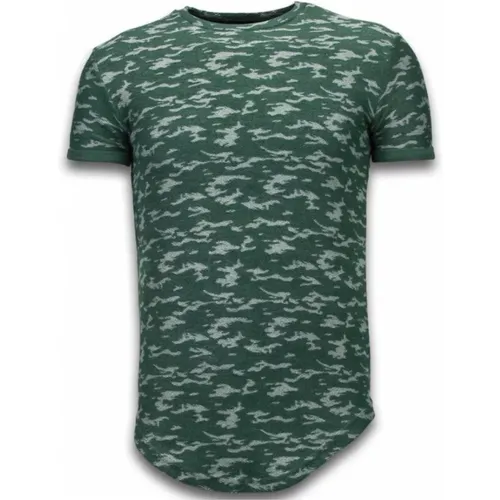 Tarnung Lange Passform Armee - Herren T-Shirt - Sw330G , Herren, Größe: XL - True Rise - Modalova