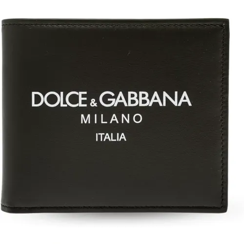 Wallet with Printed Logo , male, Sizes: ONE SIZE - Dolce & Gabbana - Modalova