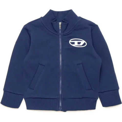 Oval D-Branded Full-Zip-Sweatshirt - Diesel - Modalova