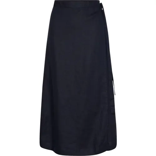 Dark Navy A-line Skirt , female, Sizes: S, XL, L, XS, 2XL, M - Part Two - Modalova