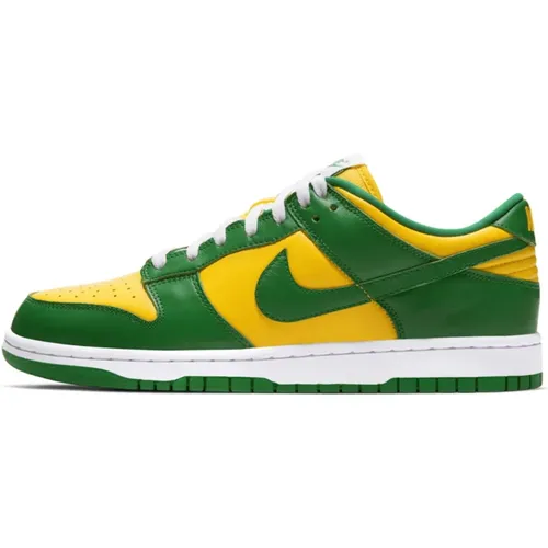 Brasilien Sneaker Grün Gelb Leder , Herren, Größe: 45 1/2 EU - Nike - Modalova
