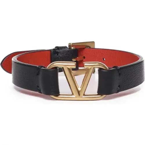 Bijoux Vlogo Bracelet Red Metallic , female, Sizes: ONE SIZE - Valentino Garavani - Modalova