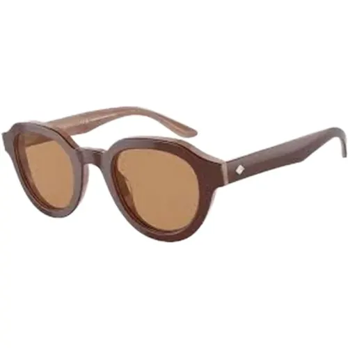 Braune Acetat Damen Sonnenbrille - Giorgio Armani - Modalova