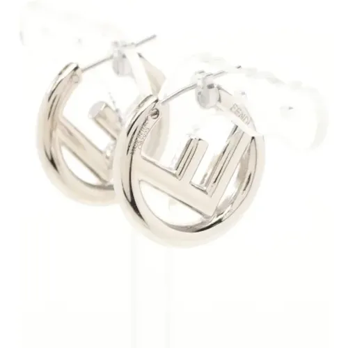 Pre-owned Metal earrings , female, Sizes: ONE SIZE - Fendi Vintage - Modalova