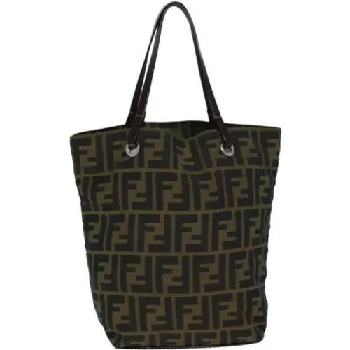 Pre-owned Canvas handbags , female, Sizes: ONE SIZE - Fendi Vintage - Modalova