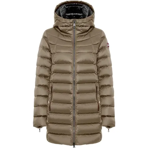 Dove Grey Wintermantel mit Reißverschluss , Damen, Größe: 2XL - Colmar - Modalova