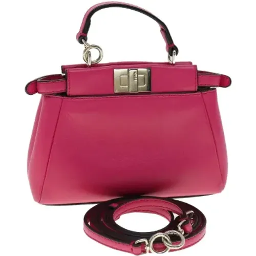 Pre-owned Leather handbags , unisex, Sizes: ONE SIZE - Fendi Vintage - Modalova
