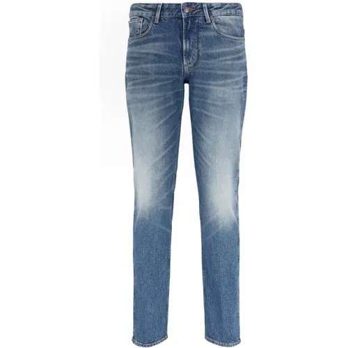 Dunkelblaue Slim Fit Denim Jeans - Emporio Armani - Modalova