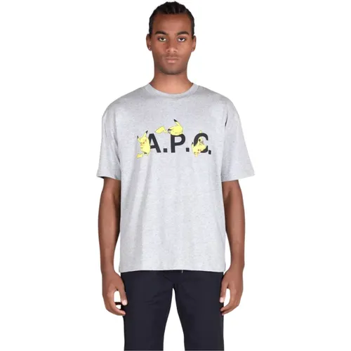 Baumwoll T-Shirts , Herren, Größe: XL - A.p.c. - Modalova