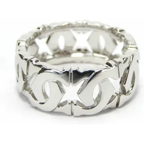 Pre-owned White Gold rings , female, Sizes: ONE SIZE - Cartier Vintage - Modalova