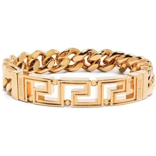 Gold Metall Armband , Herren, Größe: S - Versace - Modalova