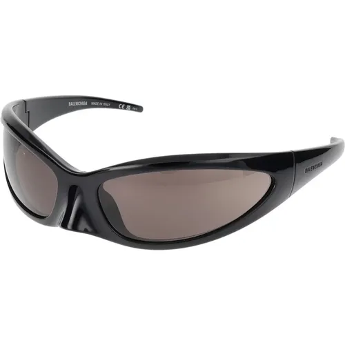 Stylische Sonnenbrille BB0251S,Stilvolle Silberne Sonnenbrille für Männer,Schwarz/Graue Sonnenbrille - Balenciaga - Modalova