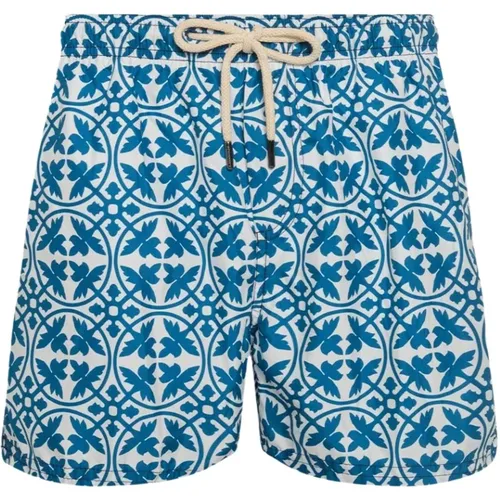 Mediterranean Style Swim Shorts , male, Sizes: 2XL, L, XL - Peninsula - Modalova