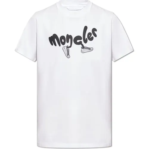 T-Shirt mit Logo , Herren, Größe: XL - Moncler - Modalova