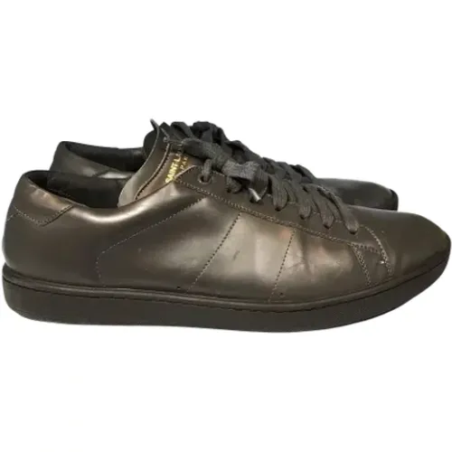 Pre-owned Leather sneakers , unisex, Sizes: 9 UK - Saint Laurent Vintage - Modalova