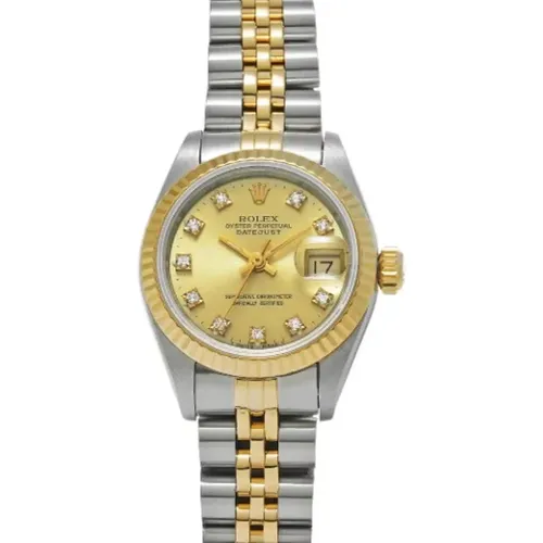 Pre-owned Gold watches , female, Sizes: ONE SIZE - Rolex Vintage - Modalova