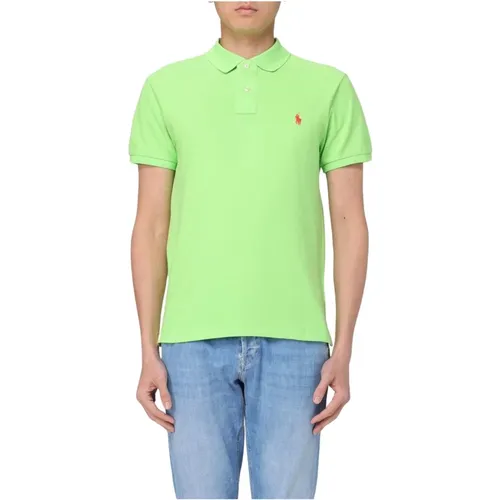 Slim Baumwoll Polo , Herren, Größe: XL - Polo Ralph Lauren - Modalova