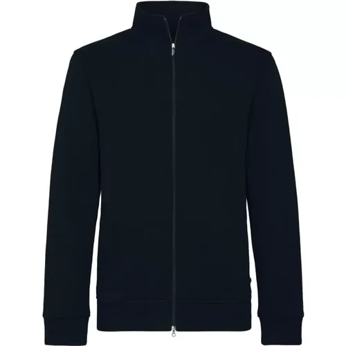 Sweatshirt mit Reißverschluss,Baumwollgemischter Vollreißverschluss Pullover - Boggi Milano - Modalova