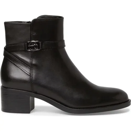 Schwarze Geschlossene Booties , Damen, Größe: 38 EU - tamaris - Modalova