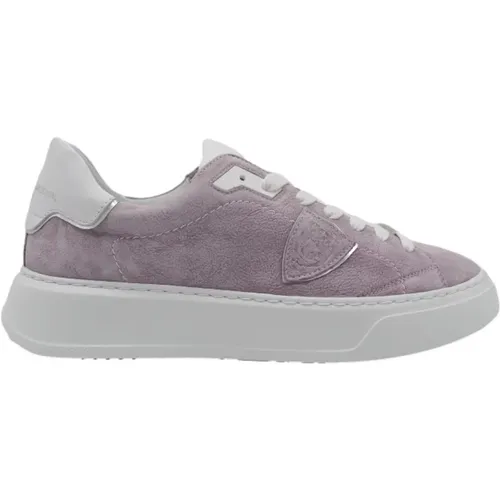 Temple Violet Sneakers , Damen, Größe: 38 EU - Philippe Model - Modalova