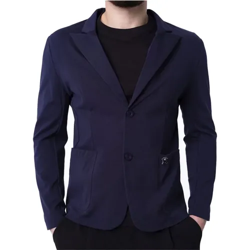 Marineblauer Herren Blazer , Herren, Größe: M - Richmond - Modalova