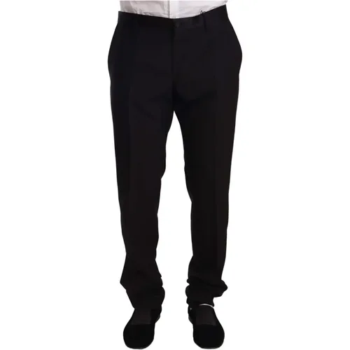 Wool Formal Tuxedo Trouser Pants , male, Sizes: 2XL - Dolce & Gabbana - Modalova