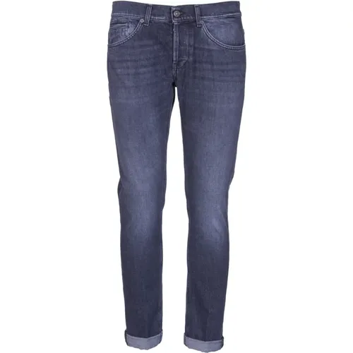 Schwarze Skinny Jeans mit Ripped-Effekt , Herren, Größe: W34 - Dondup - Modalova