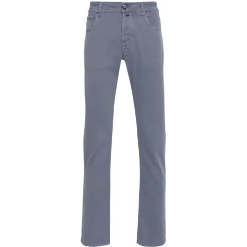 Bard blended cotton pants , male, Sizes: W35, W33 - Jacob Cohën - Modalova