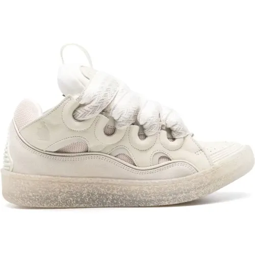 Curb Leder Sneakers mit Oversized Tongue - Lanvin - Modalova