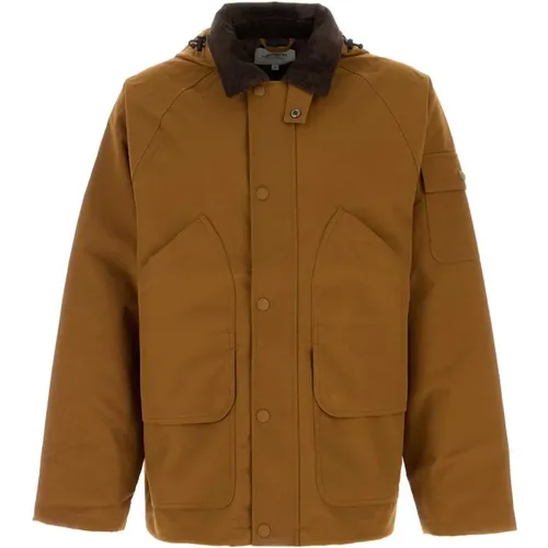 Canvas Clarton Jacke in Karamell , Herren, Größe: M - Carhartt WIP - Modalova