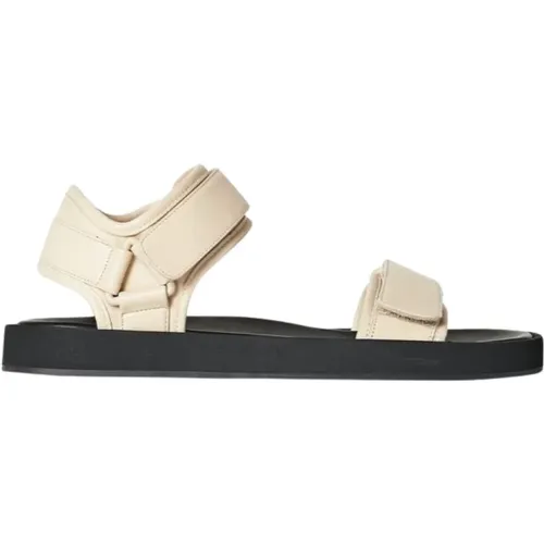 Leather Sport Sandal with Velcro Closure , female, Sizes: 4 1/2 UK - The Row - Modalova