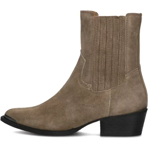 Taupe Wildleder Stiefeletten , Damen, Größe: 38 EU - Toral - Modalova