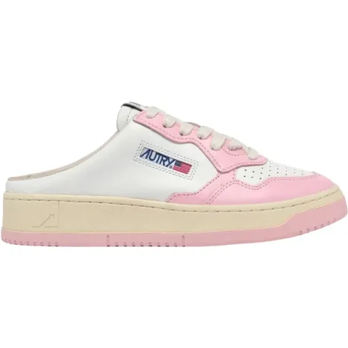 Medalist Bicolor Leather Sneakers , female, Sizes: 4 UK, 5 UK, 6 UK - Autry - Modalova