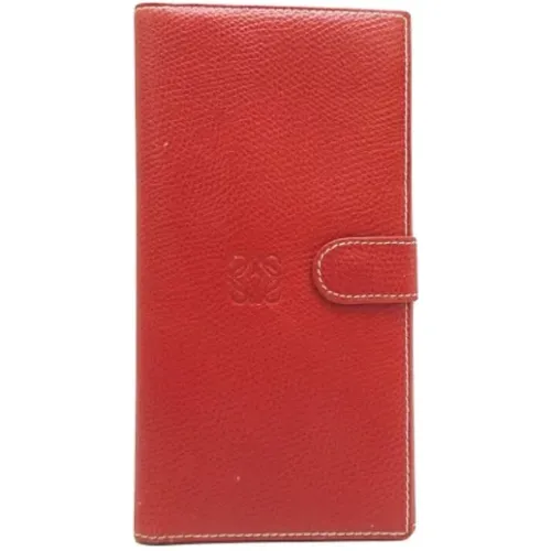 Pre-owned Leather wallets , female, Sizes: ONE SIZE - Loewe Pre-owned - Modalova