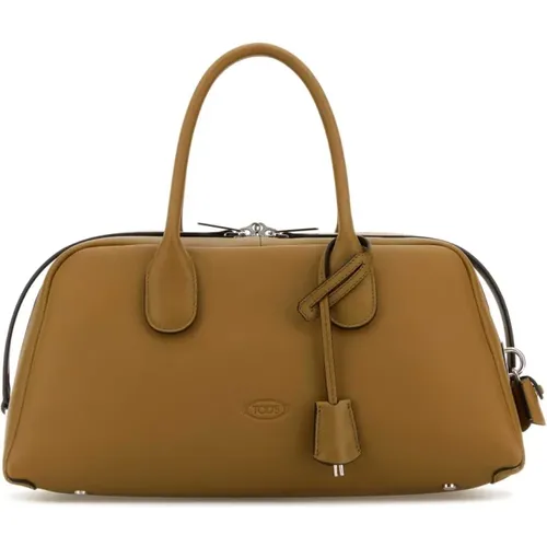 Stilvolle Khaki Lederhandtasche - TOD'S - Modalova