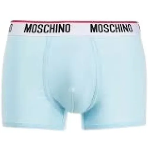 Türkis Boxer Briefs Regular Fit , Herren, Größe: S - Moschino - Modalova