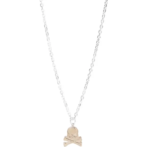 Charm Necklace in Silver Gold , male, Sizes: ONE SIZE - Mastermind World - Modalova