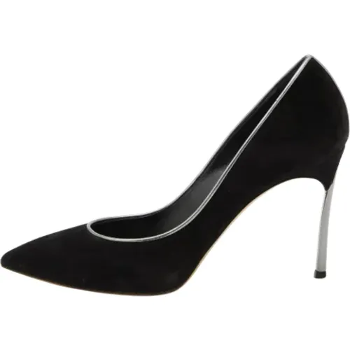 Pre-owned Suede heels , female, Sizes: 3 1/2 UK - Casadei Pre-owned - Modalova