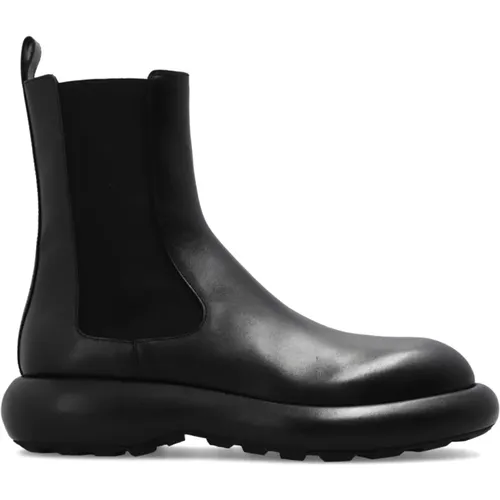 Leather ankle boots , female, Sizes: 6 UK, 5 UK, 7 UK - Jil Sander - Modalova