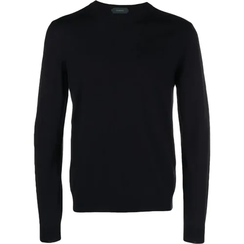 Blaue Pullover für Männer , Herren, Größe: XL - Zanone - Modalova