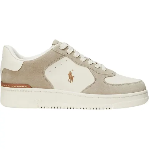 Court Leather and Suede Sneakers , male, Sizes: 6 UK, 8 UK - Polo Ralph Lauren - Modalova