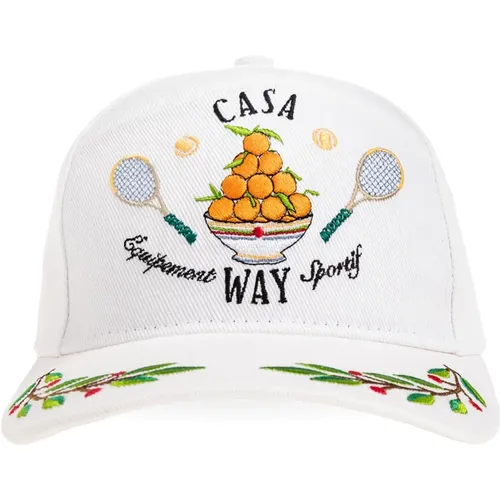 Baseballkappe mit Logo , Damen, Größe: ONE Size - Casablanca - Modalova