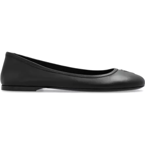 Leather Ballet Flats , female, Sizes: 3 UK, 7 UK, 4 UK - Ami Paris - Modalova