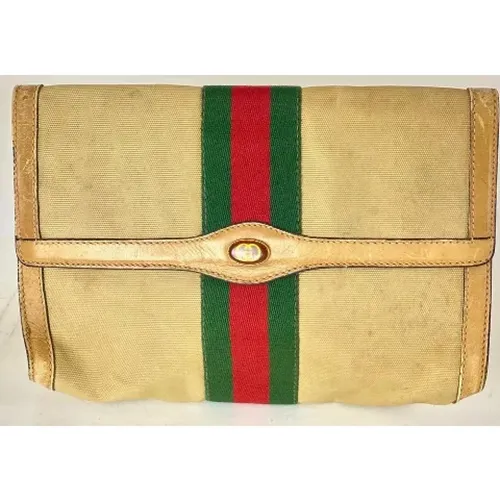 Pre-owned Canvas Bags - Fair Condition , female, Sizes: ONE SIZE - Gucci Vintage - Modalova