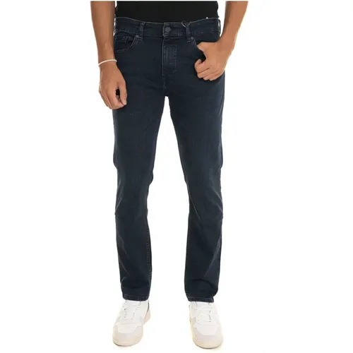 Slim-Fit Denim Jeans mit 5 Taschen , Herren, Größe: W33 - Boss - Modalova