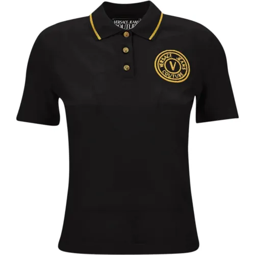 T-Shirts und Polos , Damen, Größe: 2XS - Versace Jeans Couture - Modalova