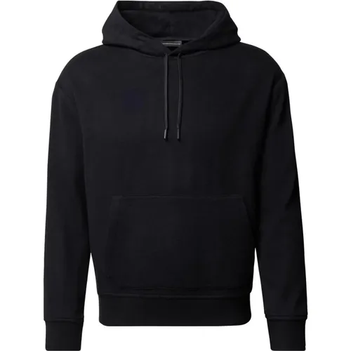 Kapuzen-Woll-Kaschmir Pullover , Herren, Größe: L - Emporio Armani - Modalova