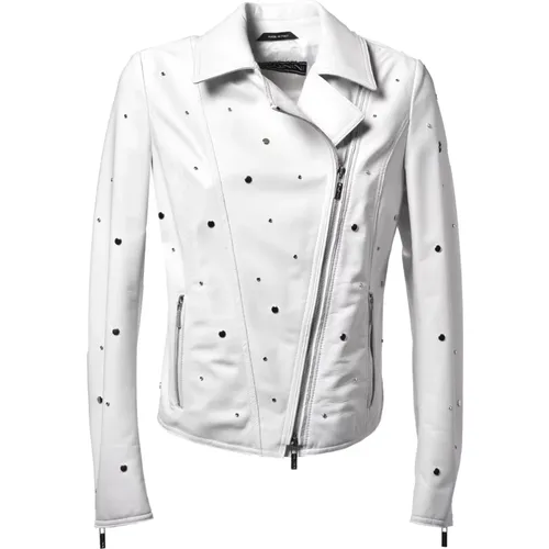 Jacket in nappa leather , female, Sizes: M, L, S - Baldinini - Modalova