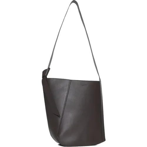 Luxury Calf Leather Shoulder Bag , female, Sizes: ONE SIZE - Lanvin - Modalova